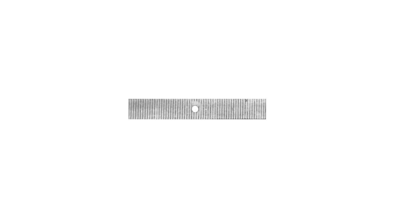 Taśma aluminiowa cięta 60 mm z otworem 3,4 mm /1kg/ TA-C-60/1