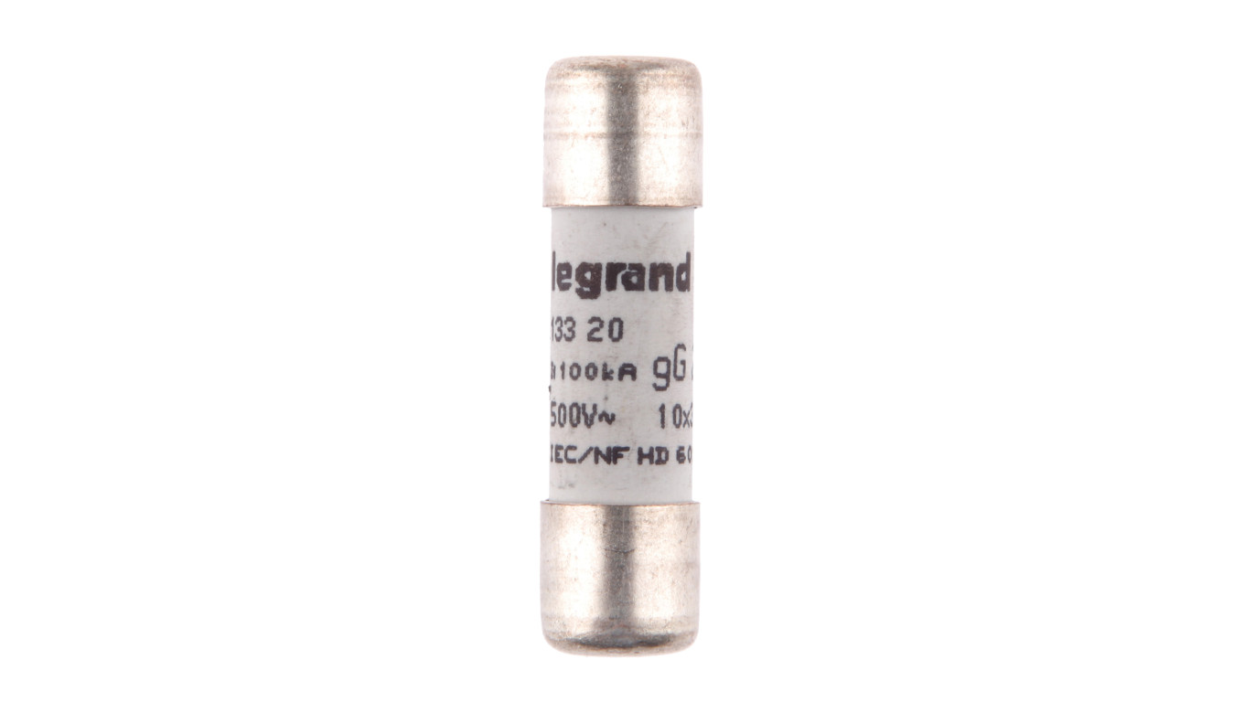 Wkładka bezpiecznikowa cylindryczna 10x38mm 20A gG 500V HPC 013320