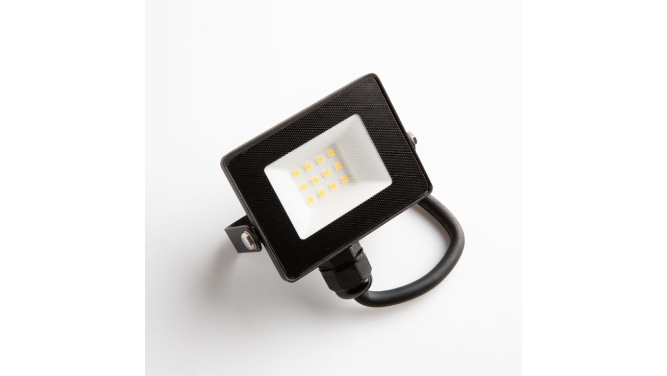 Naświetlacz led 10W 900LM AC230V IP65 kąt świecenia 120 neutralna biała 4000K czarny EC79854