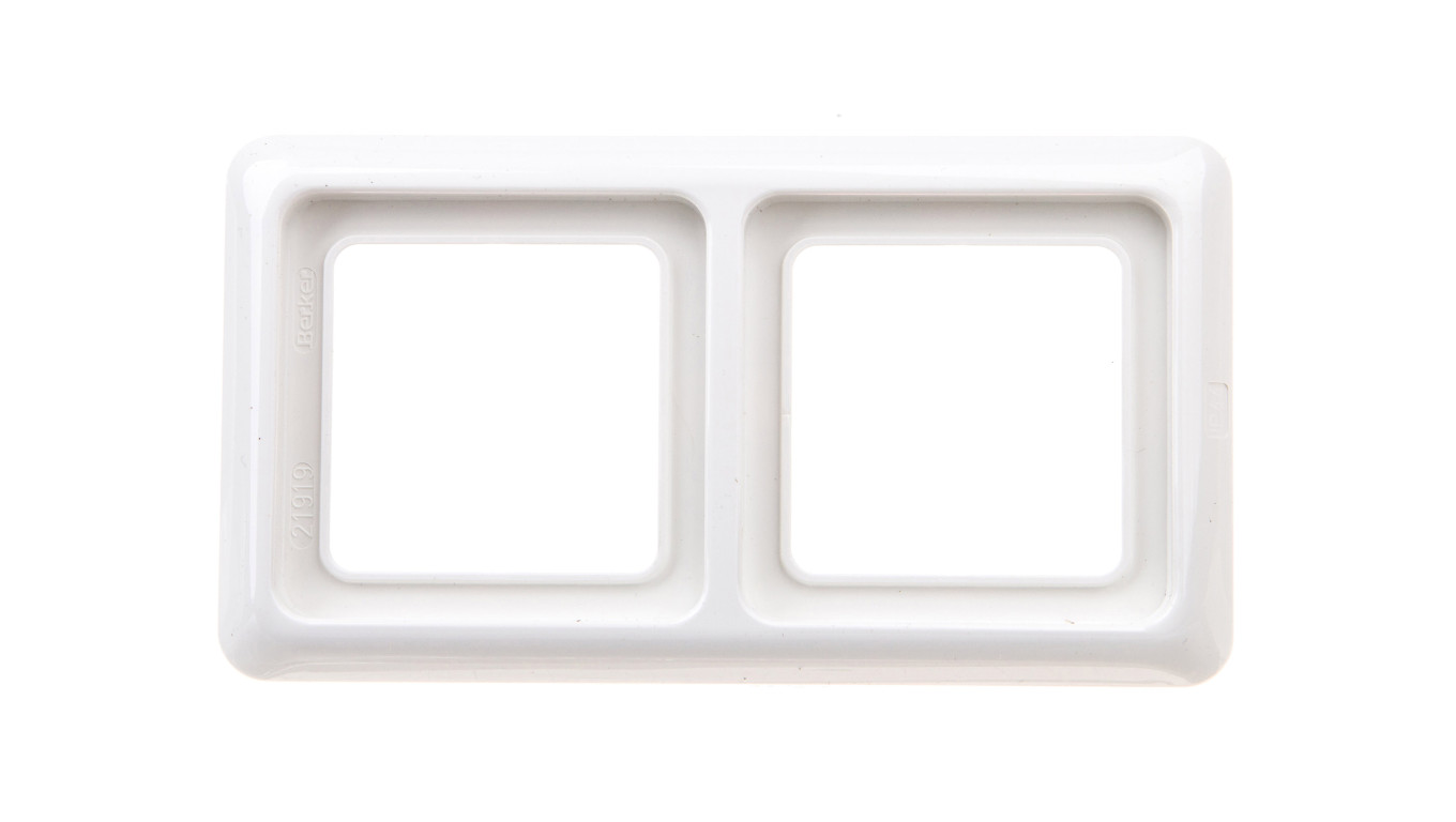 Berker IP44 Ramka hermetyczna podwójna z uszczelką śnieżnobiała 53132909