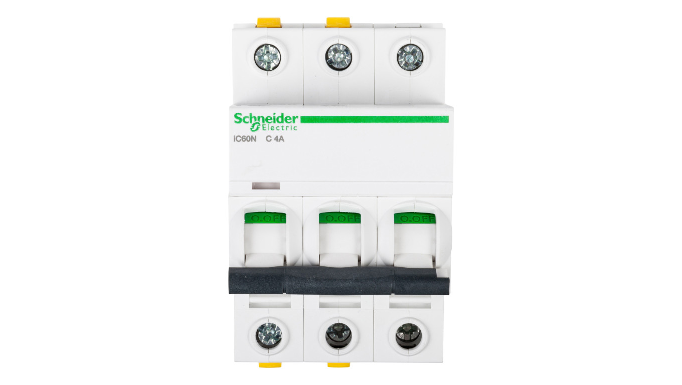 Wyłącznik nadprądowy 3P C 4A 6kA AC iC60N-C4-3 A9F04304