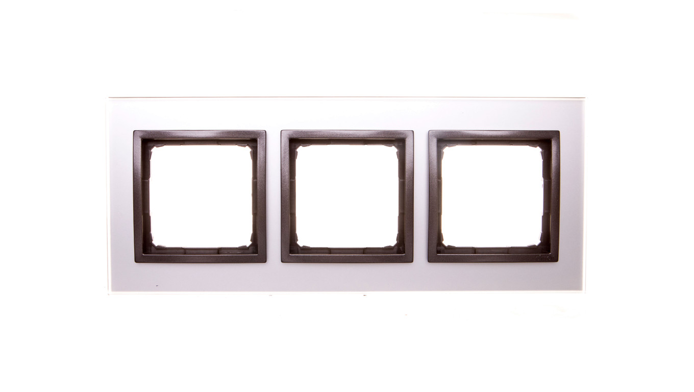 Simon 54 Nature Ramka potrójna szkło BURZOWA CHMURA DRN3/72