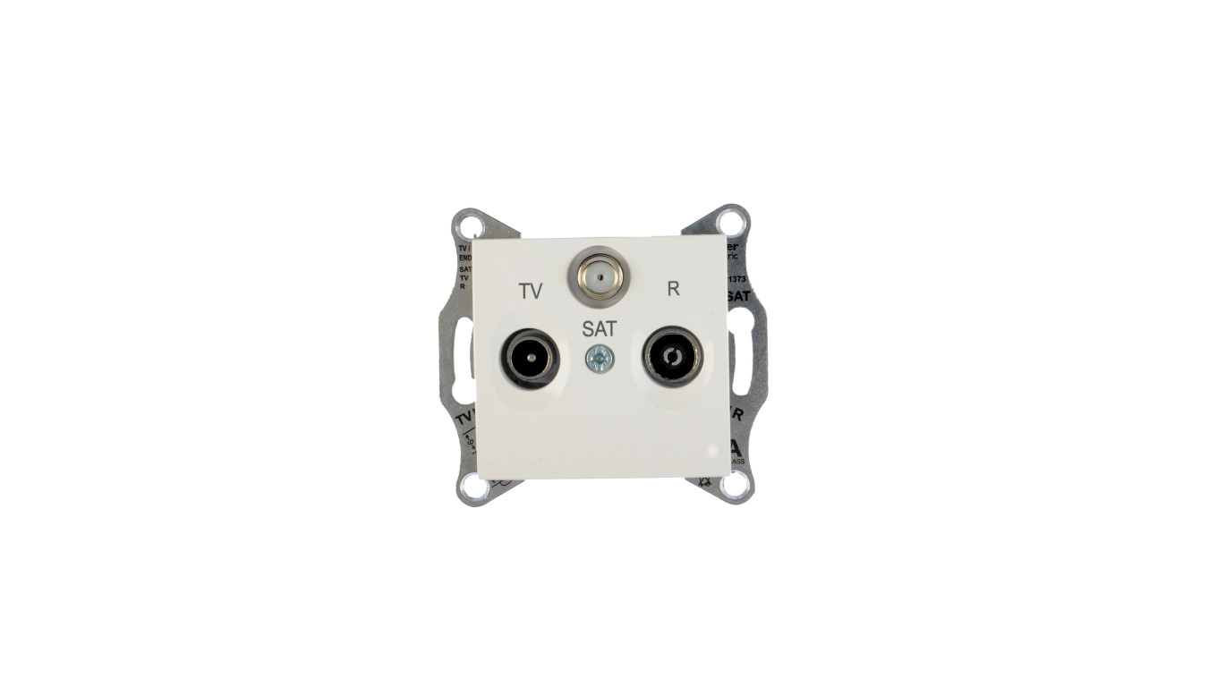 Sedna Gniazdo antenowe RD/TV/SAT końcowe 1dB białe SDN3501321