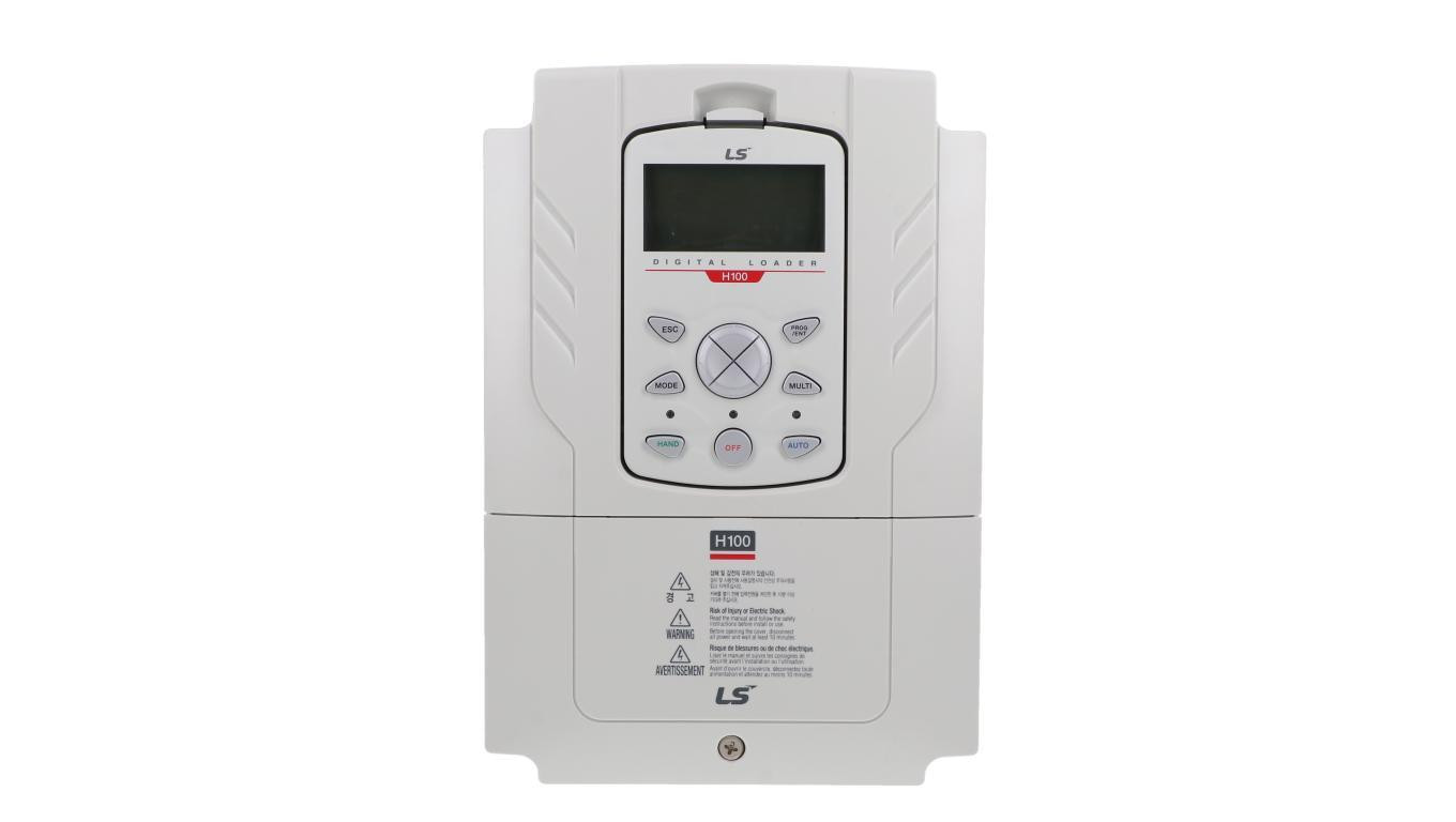 Przemiennik częstotliwości LSIS serii H100 (HVAC) 2,2kW 3x400V AC filtr EMC C3 klawiatura LED LSLV0022H100-4COFN