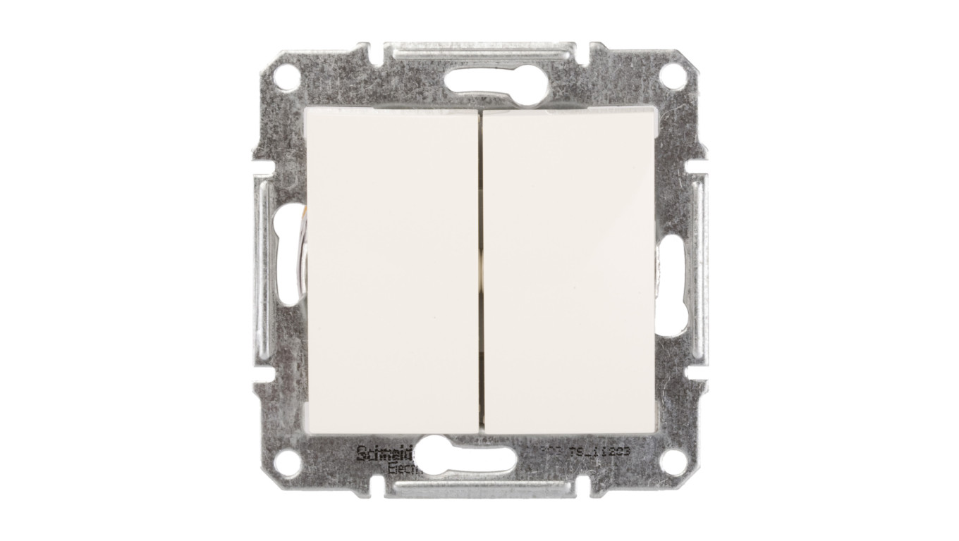 Sedna Łącznik schodowy podwójny 10AX kremowy IP20 SDN0600123