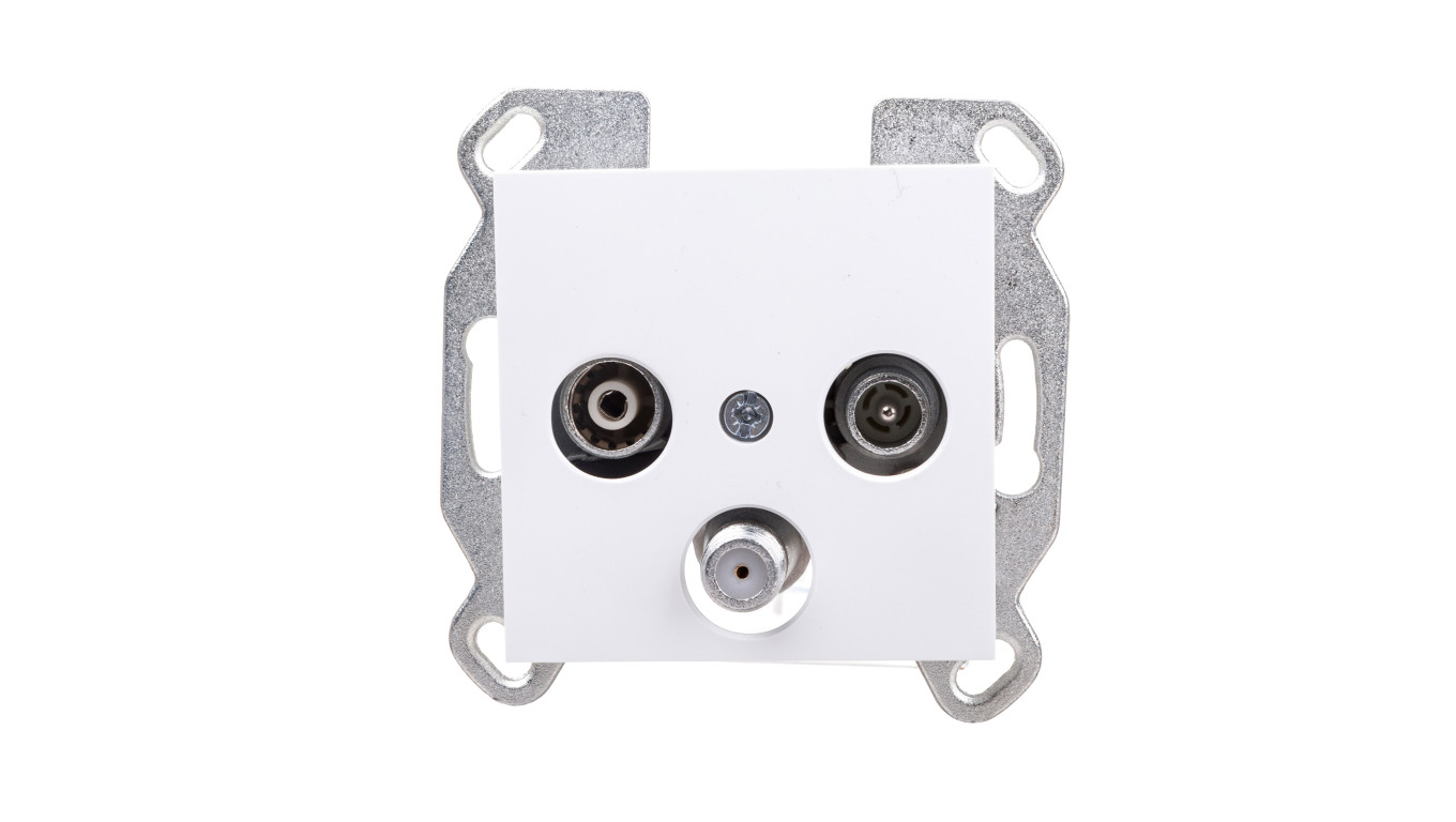 Lumina Gniazdo antenowe RTV-SAT standard białe WL3110