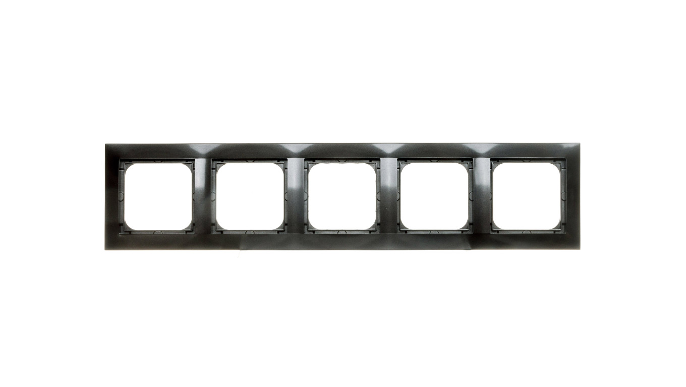 IMPRESJA Ramka pięciokrotna antracyt R-5Y/50