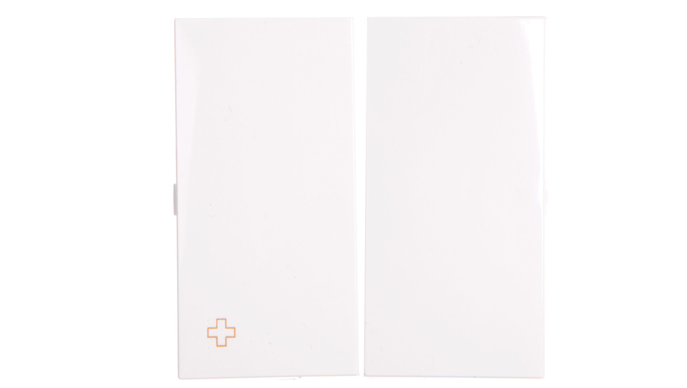 Simon 54 Klawisz podwójny do SW5M i SP2M antybakteryjny biały DKW5/AB11