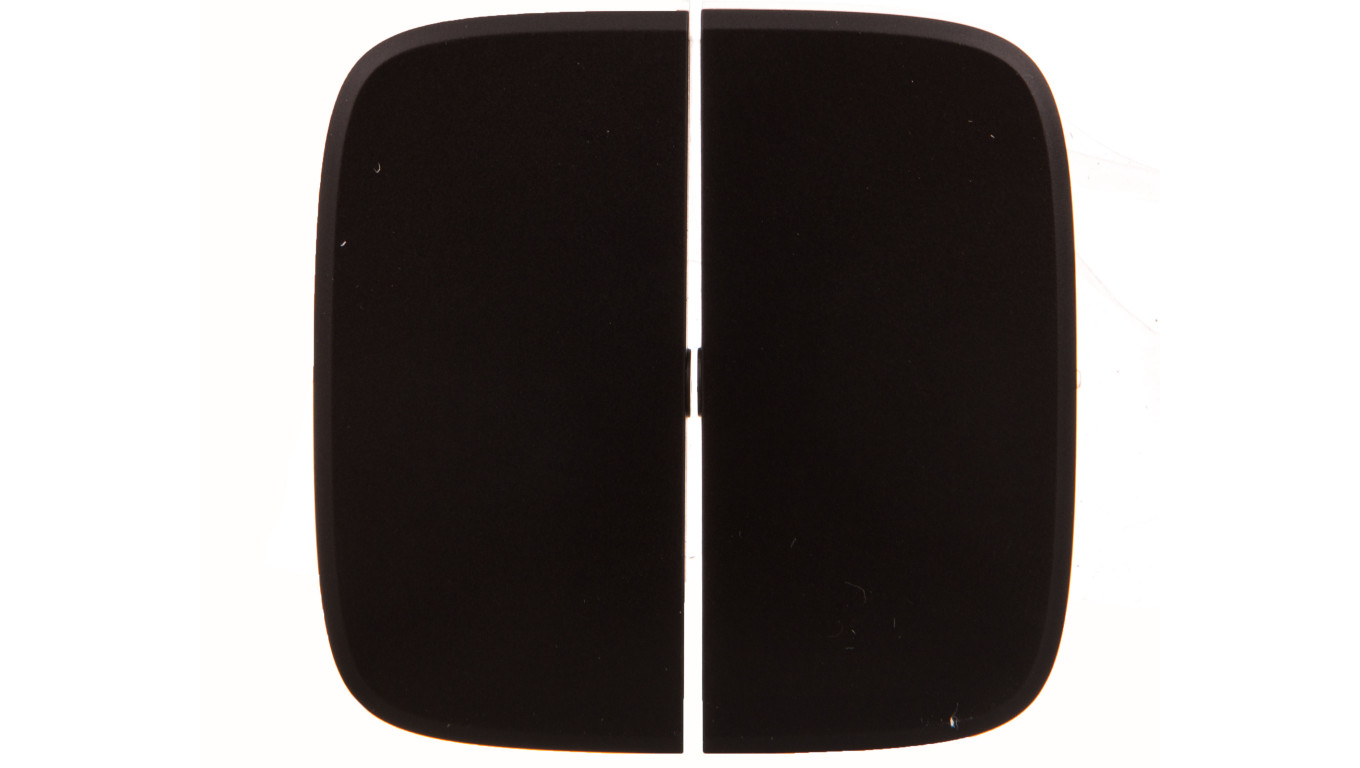 VALENA ALLURE Klawisz łącznika: schodowego podwójnego lub świecznikowego czarny 755028