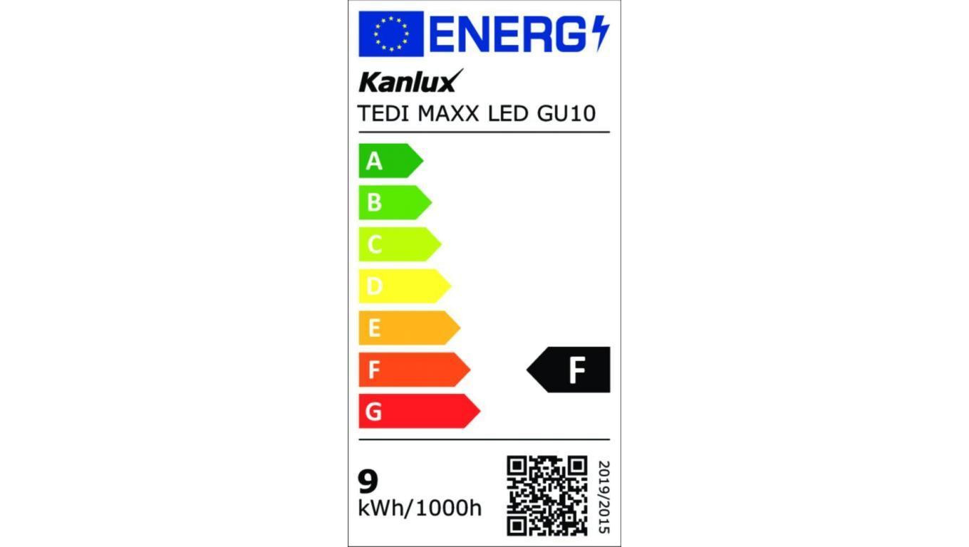 Żarówka LED GU10 TEDI MAXX LED GU10-CW 900lm 6000K barwa zimna 23413