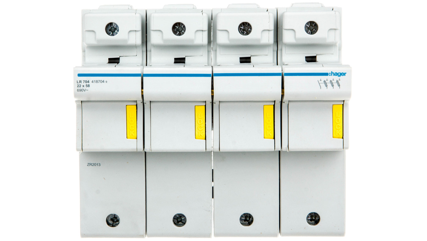 Rozłącznik bezpiecznikowy cylindryczny 4P 22x58mm LR704