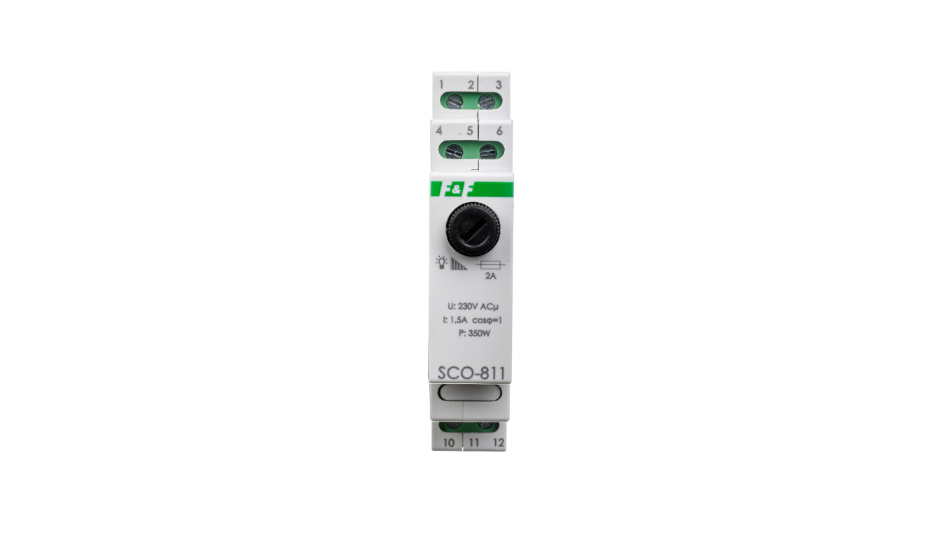 Ściemniacz przycisk szary 0-350VA 230V SCO-811