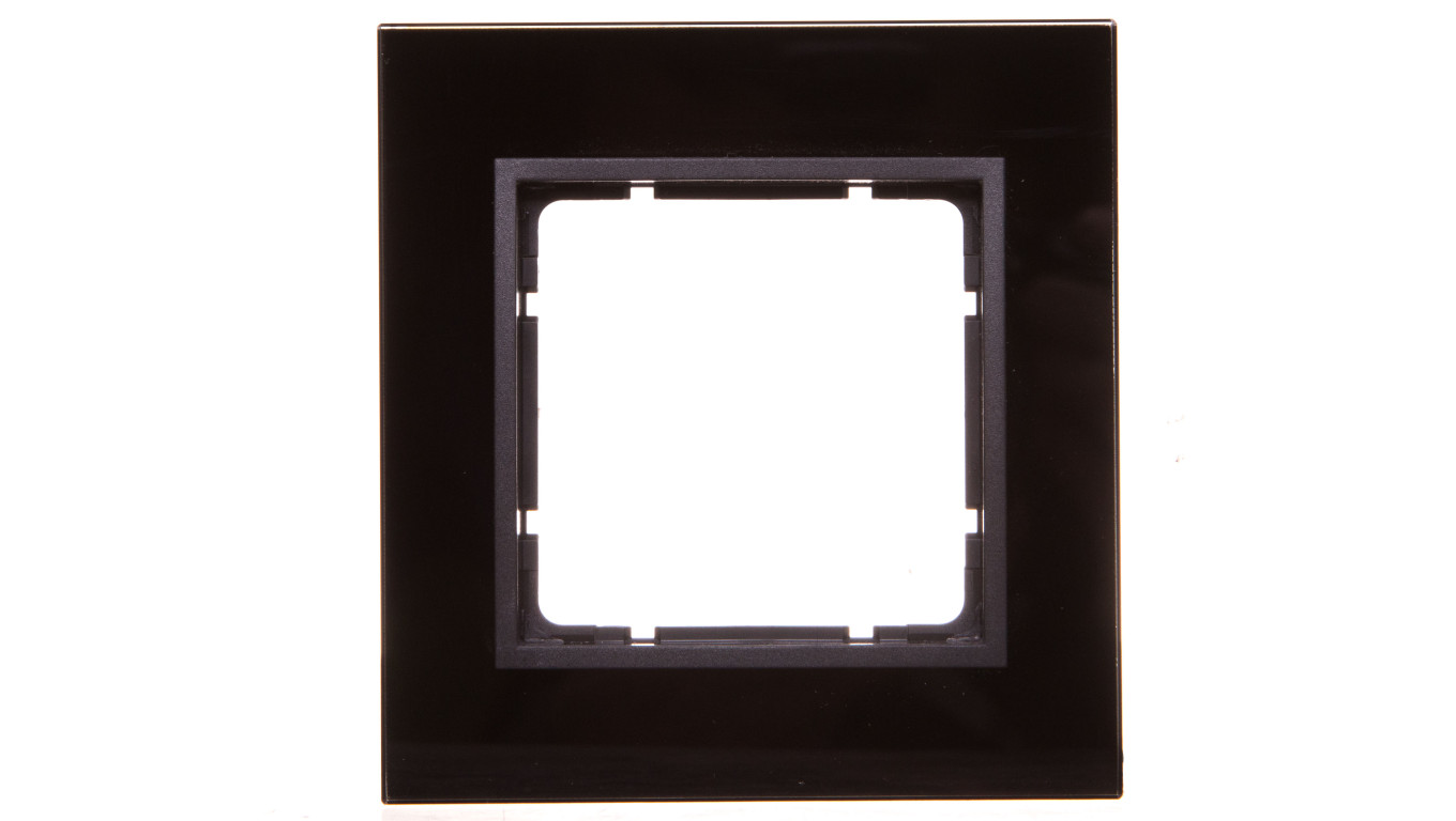 Berker B7 GLAS Ramka pojedyncza pozioma/ pionowa szklana antracytowa 10116616