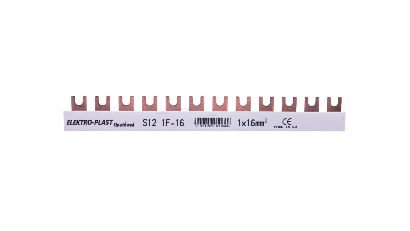 Szyna łączeniowa 1P 80A 16mm2 widełkowa (12 mod.) 1F S12 1F-10 45.121