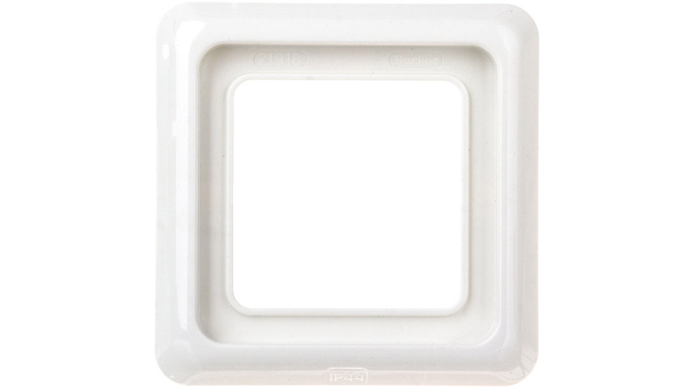 Berker Modul Ramka hermetyczna pojedyncza pozioma/pionowa IP44 biała 53132809