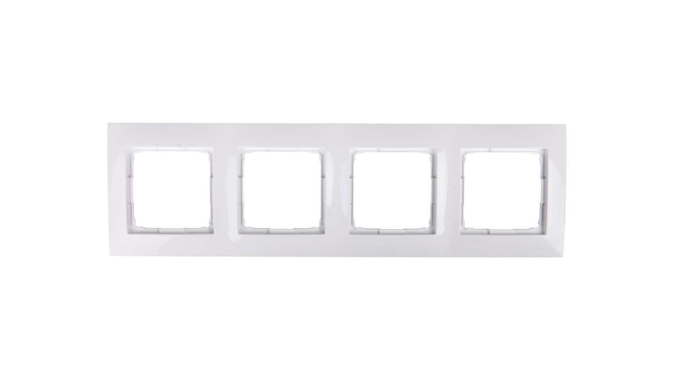 Simon 54 Premium Ramka poczwórna biała /do karton-gips/ DRK4/11