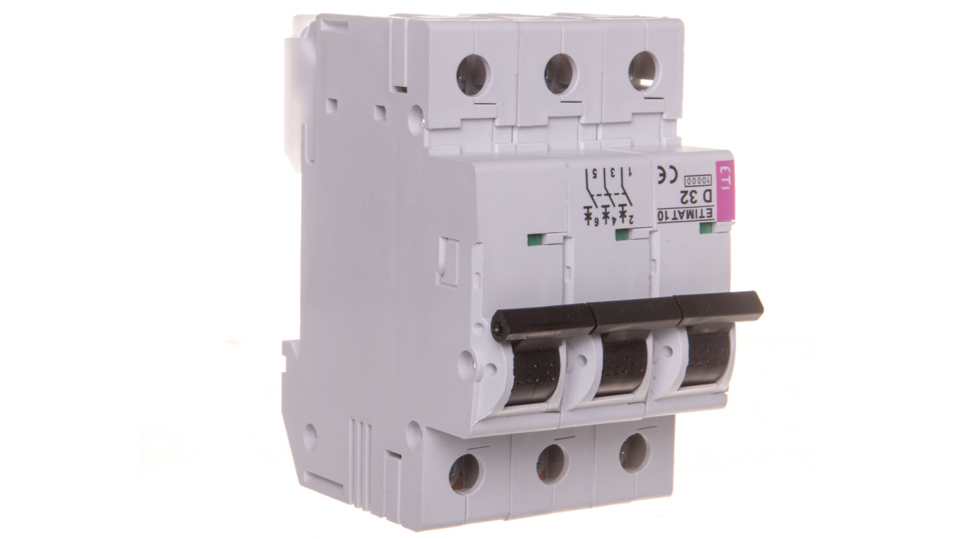 Wyłącznik nadprądowy 3P D 32A 10kA AC ETIMAT10 002155719