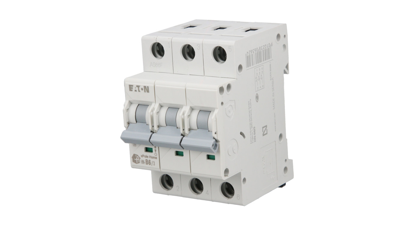 Wyłącznik nadprądowy 3P B 6A 6kA AC xPole Home HN-B6/3 194878