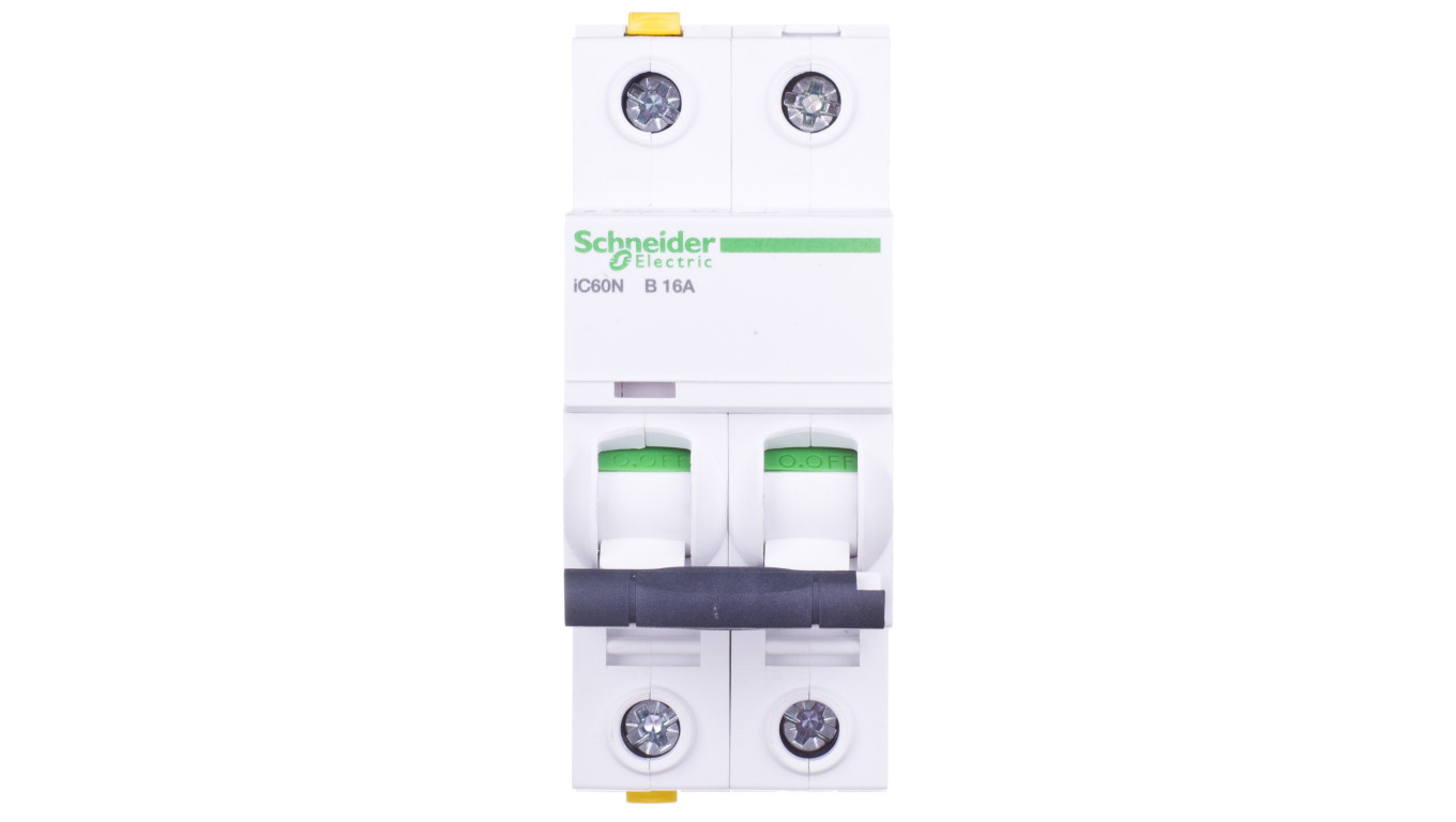 Wyłącznik nadprądowy 2P B 16A 6kA AC iC60N-B16-2 A9F03216