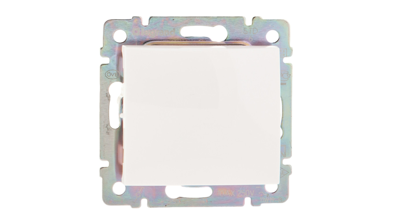 VALENA Łącznik jednobiegunowy biały 774401