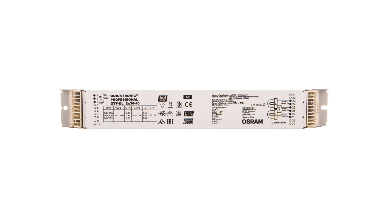 Statecznik elektroniczny 2x36 40W 220-240V QTP-DL 4008321117922