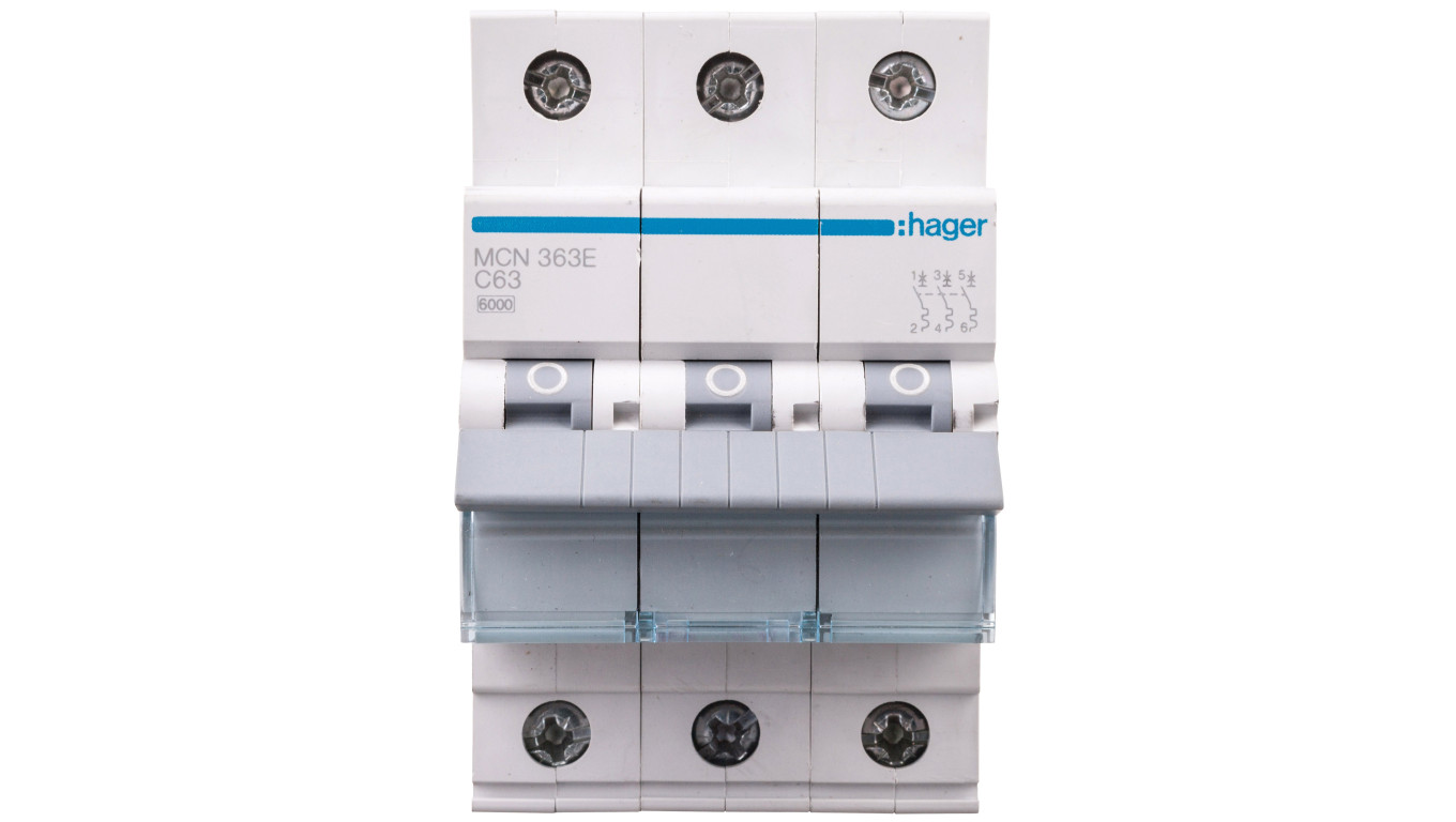 Wyłącznik nadprądowy 3P C 63A 6kA AC MCN363E