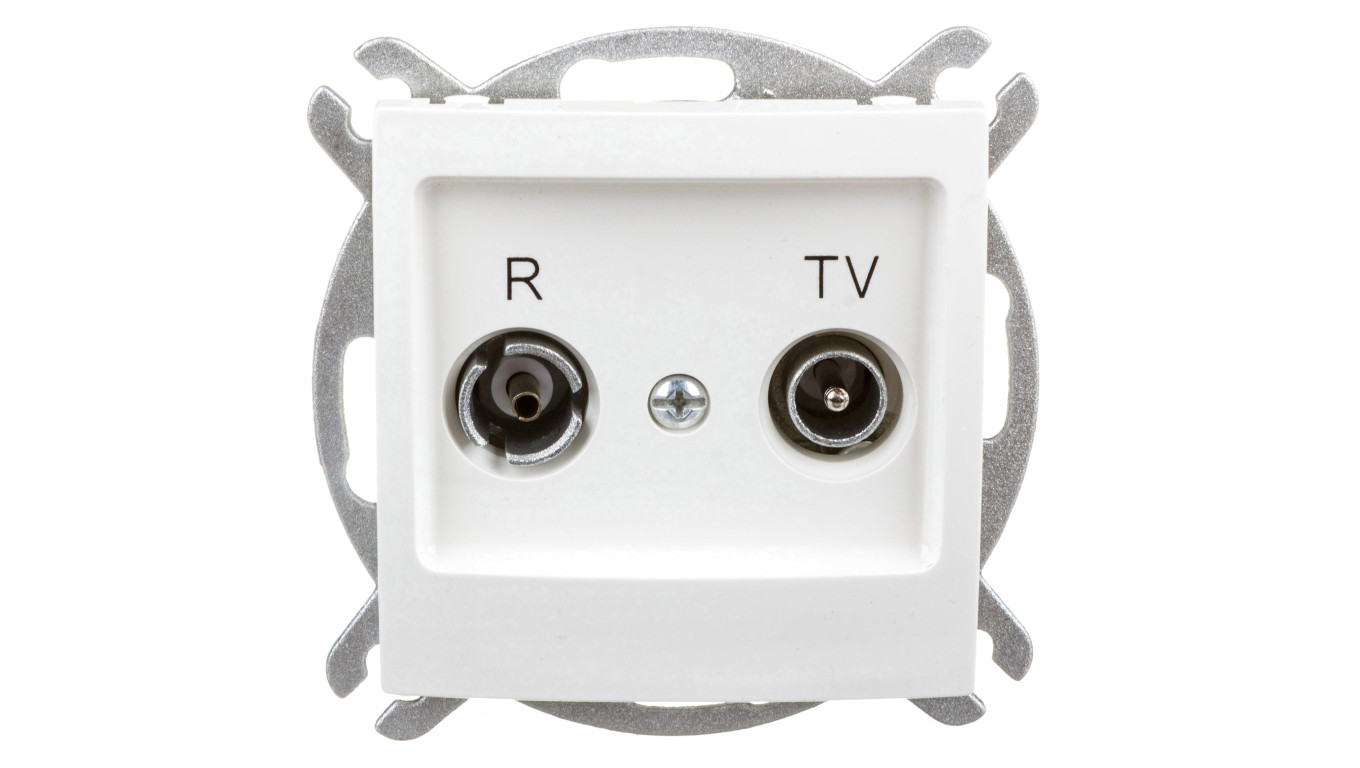 IMPRESJA Gniazdo antenowe RTV końcowe 2,5-3dB ecru GPA-YK/m/27