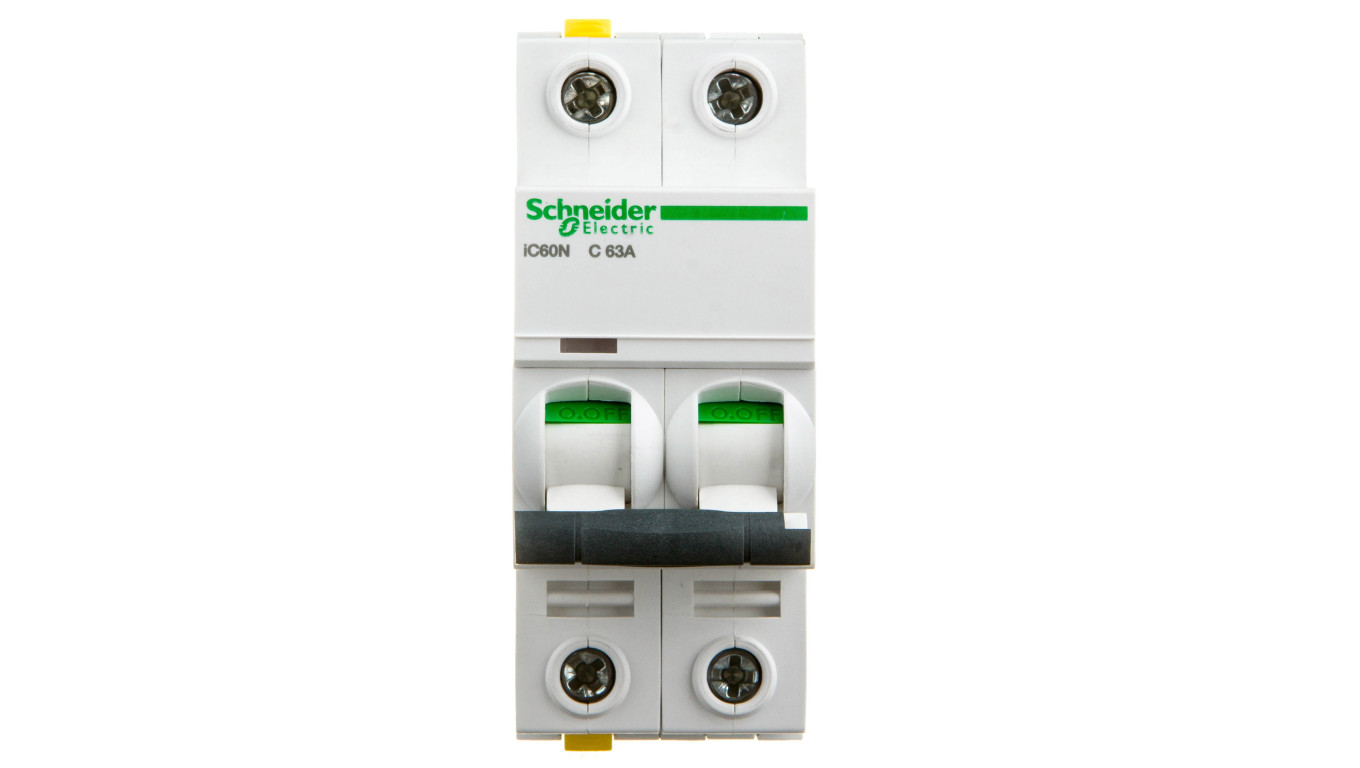 Wyłącznik nadprądowy 2P C 63A 6kA AC iC60N-C63-2 A9F04263