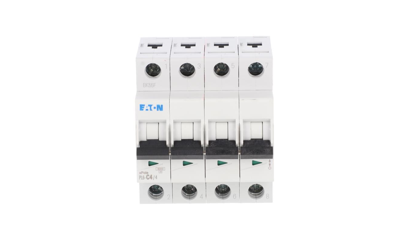 Wyłącznik nadprądowy 4P C 4A 6kA AC PL6-C4/4 166527