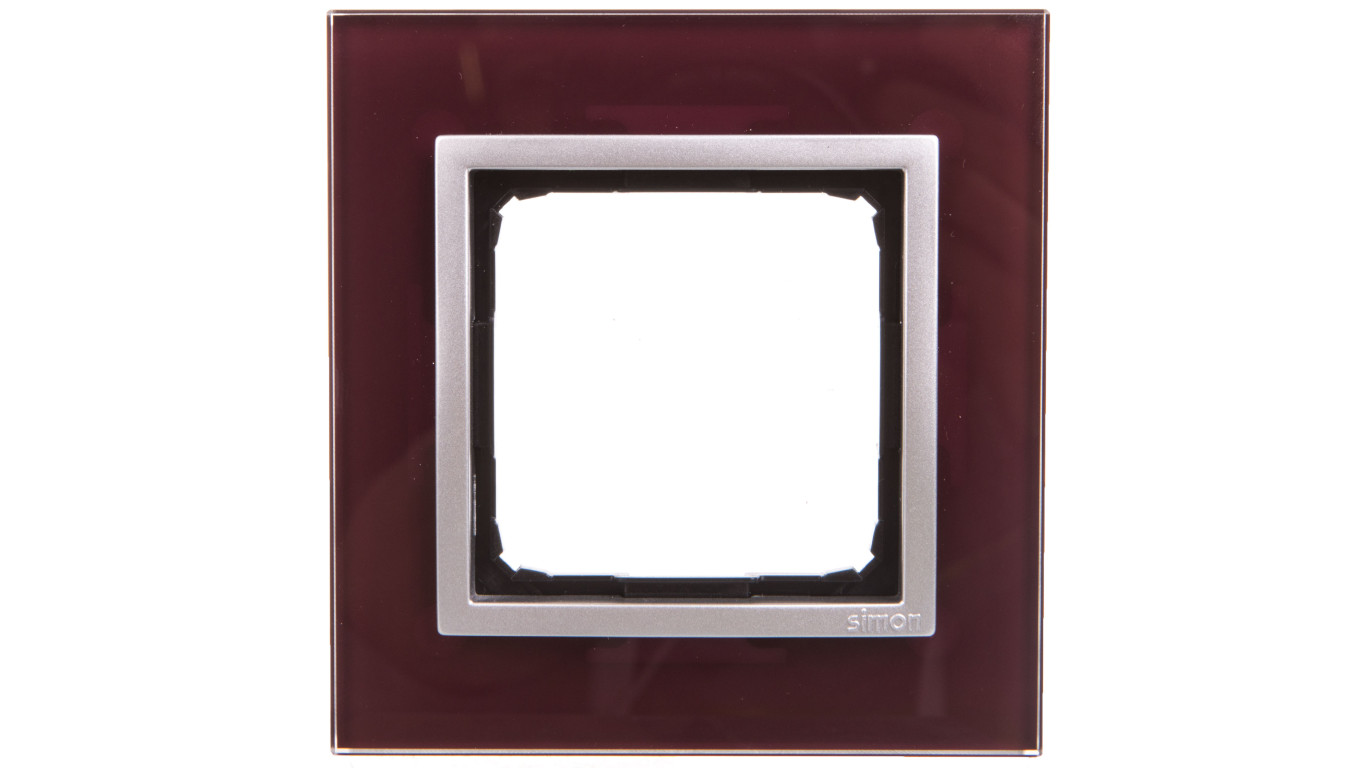 Simon 54 Nature Ramka pojedyncza szkło KUSZĄCA ŚLIWKA DRN1/89