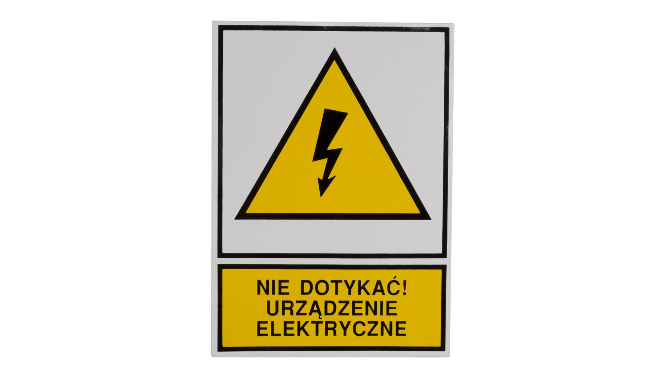 Tabliczka /znak ostrzegawczy/ TZO 105X148P /N.D.U.E./ E04TZ-01012130100 /10szt./
