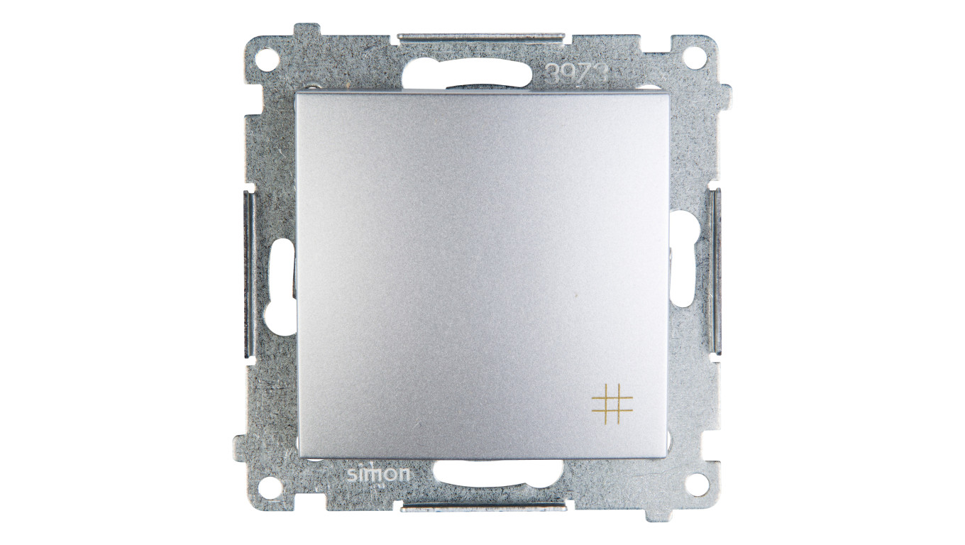 Simon 54 Łącznik krzyżowy srebrny mat DW7A.01/43