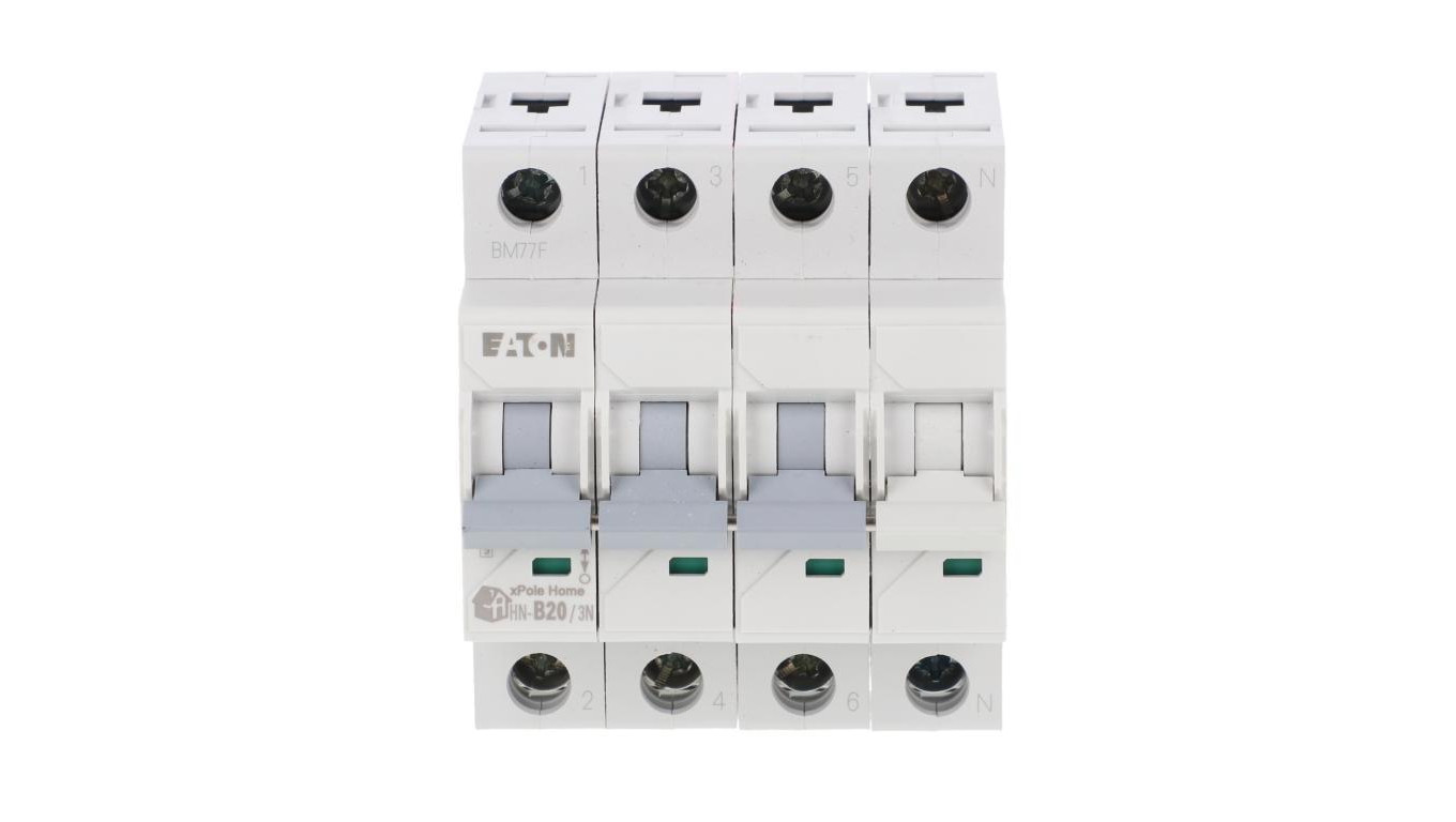 Wyłącznik nadprądowy 3P+N B 20A 6kA AC xPole Home HN-B20/3N 194902
