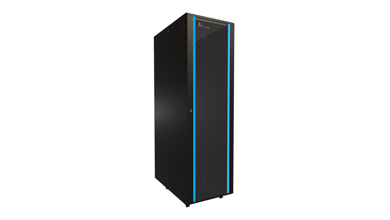 Szafa rack stojąca Extralink 42U 600x1000 Czarna