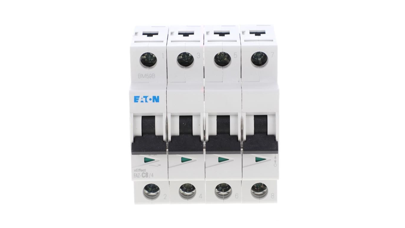Wyłącznik nadprądowy 4P C 8A 15kA AC FAZ-C8/4 279056