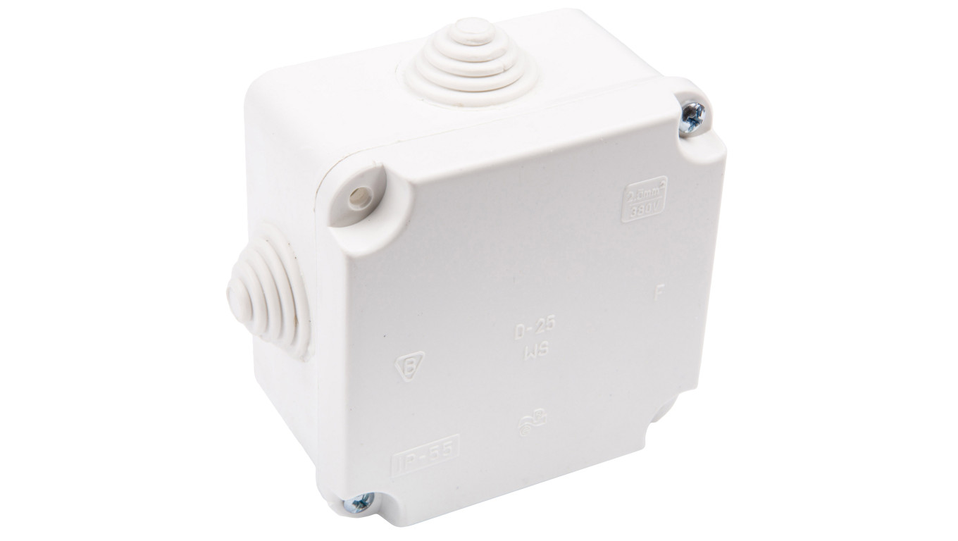 Puszka hermetyczna n/t PK-0 88x88x60mm pusta IP55 biała 0224-00