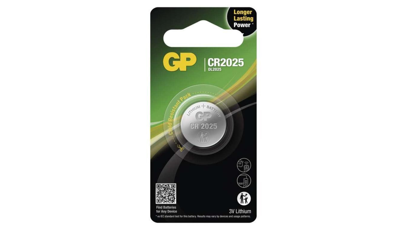 GP litowa bateria guzikowa CR2025 1BL /1szt./