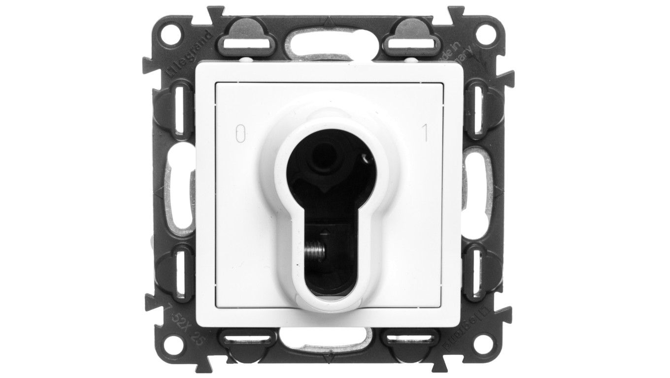 VALENA LIFE Łącznik na kluczyk 2-pozycyjny biały 752125