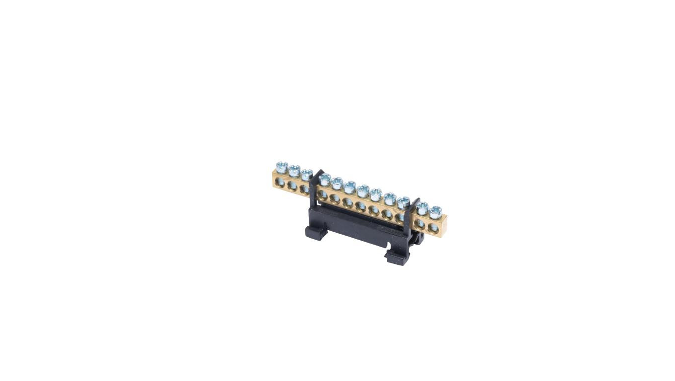 Listwa zaciskowa na szynę L12 fazowa 12-torowa 16mm² 400V AC 63A czarna 81701007
