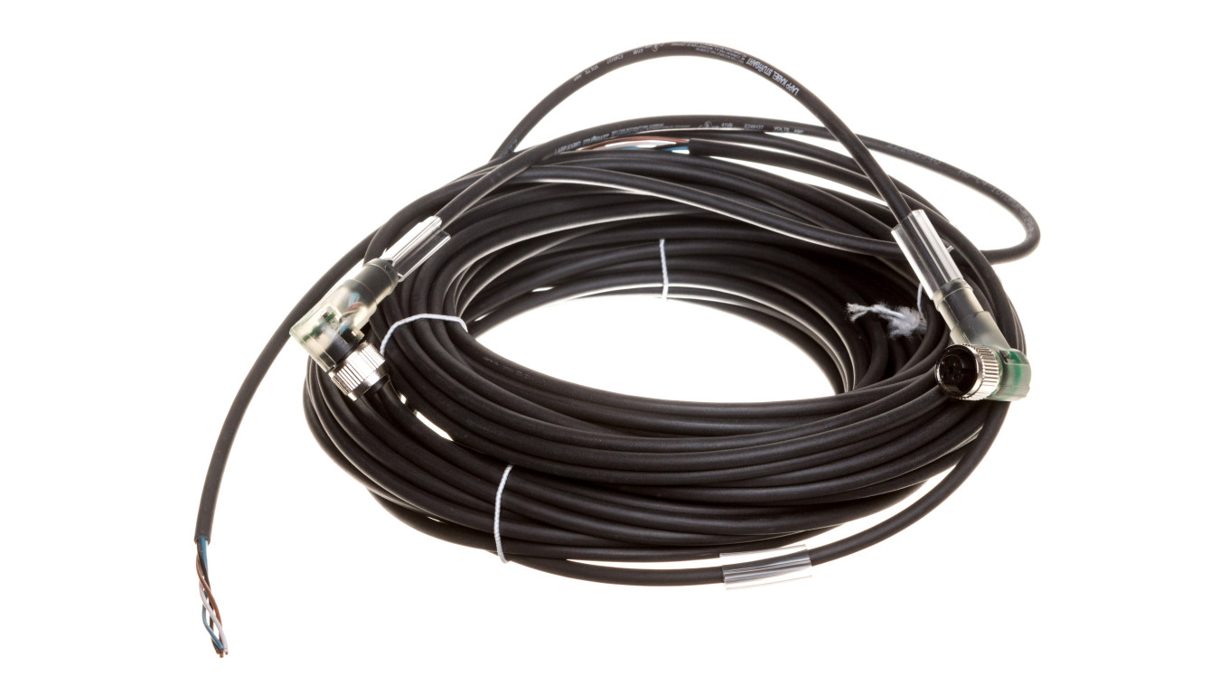 Przewód przyłączeniowy 10m z gniazdem kątowym 4P FIELDBUS M12 S/A AB-C4-10,0PUR-M12FA-3L 22260340