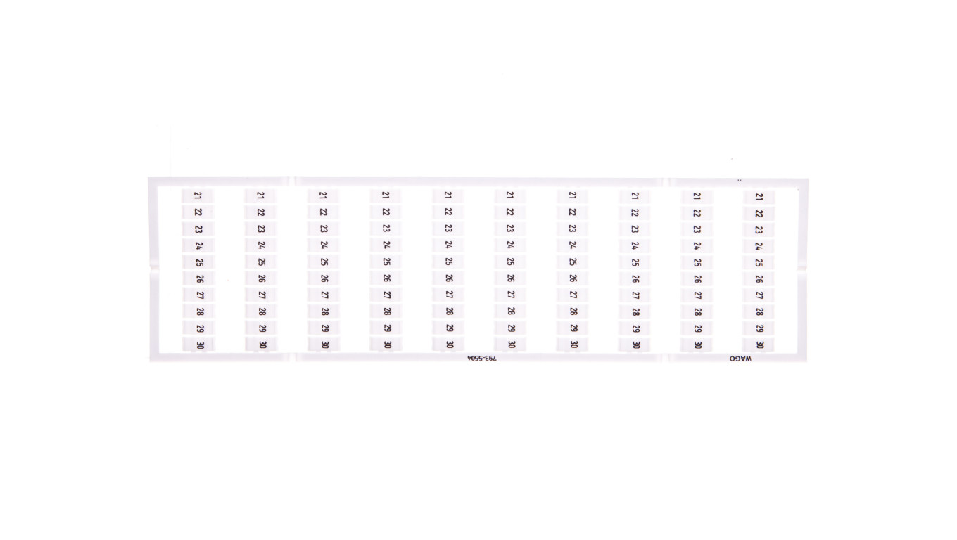 Oznaczniki WMB 10x 21-30 793-5504 /5szt./