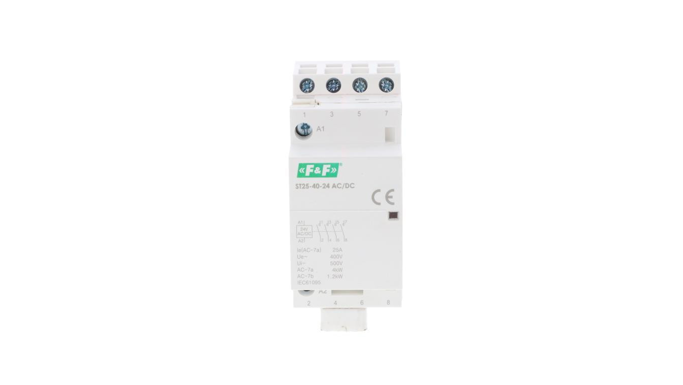 Stycznik modułowy montaż na szynie styki 4xZ 25A 24V DC ST25-40-24V-ACDC