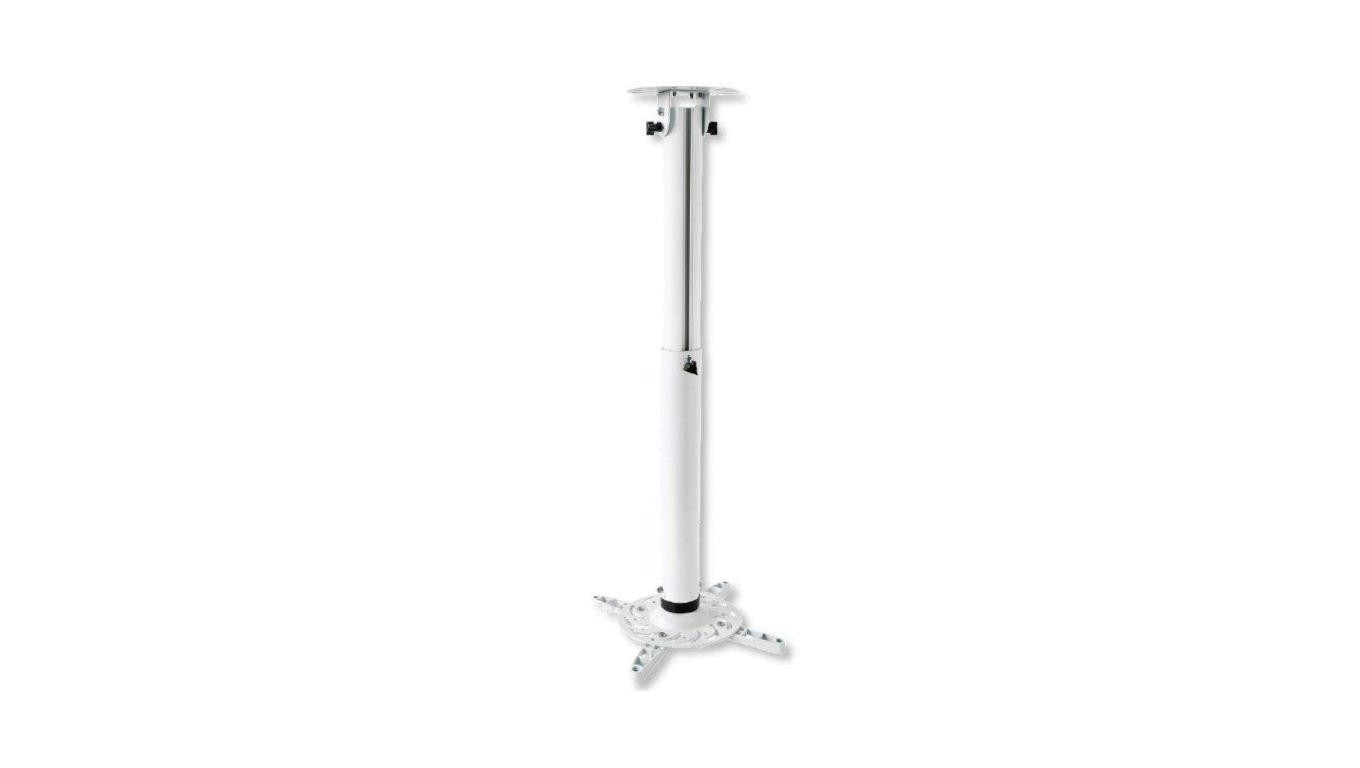 Uchwyt sufitowy do projektora 50-77CM 15KG Biały Uniwersalny ICA-PM 104MW