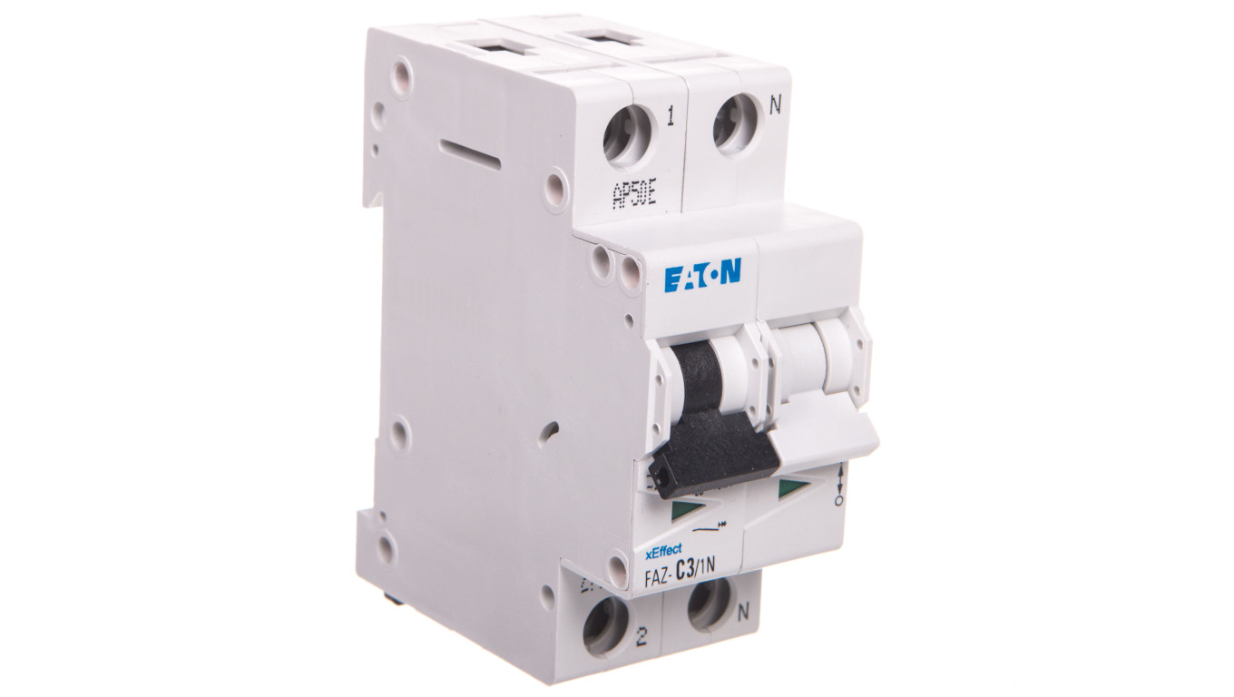 Wyłącznik nadprądowy 1P+N C 3A 15kA AC FAZ-C3/1N 278664