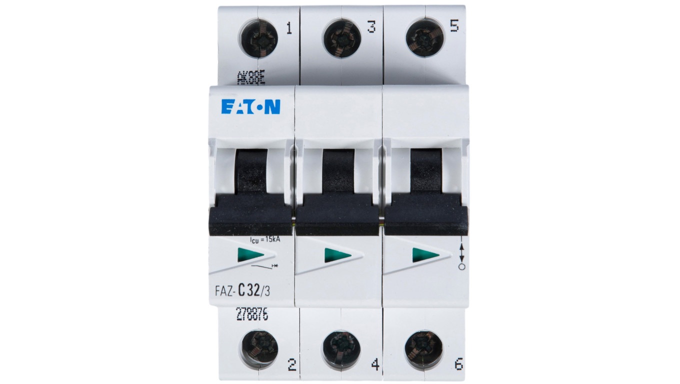 Wyłącznik nadprądowy 3P C 32A 15kA AC FAZ C32/3 278876