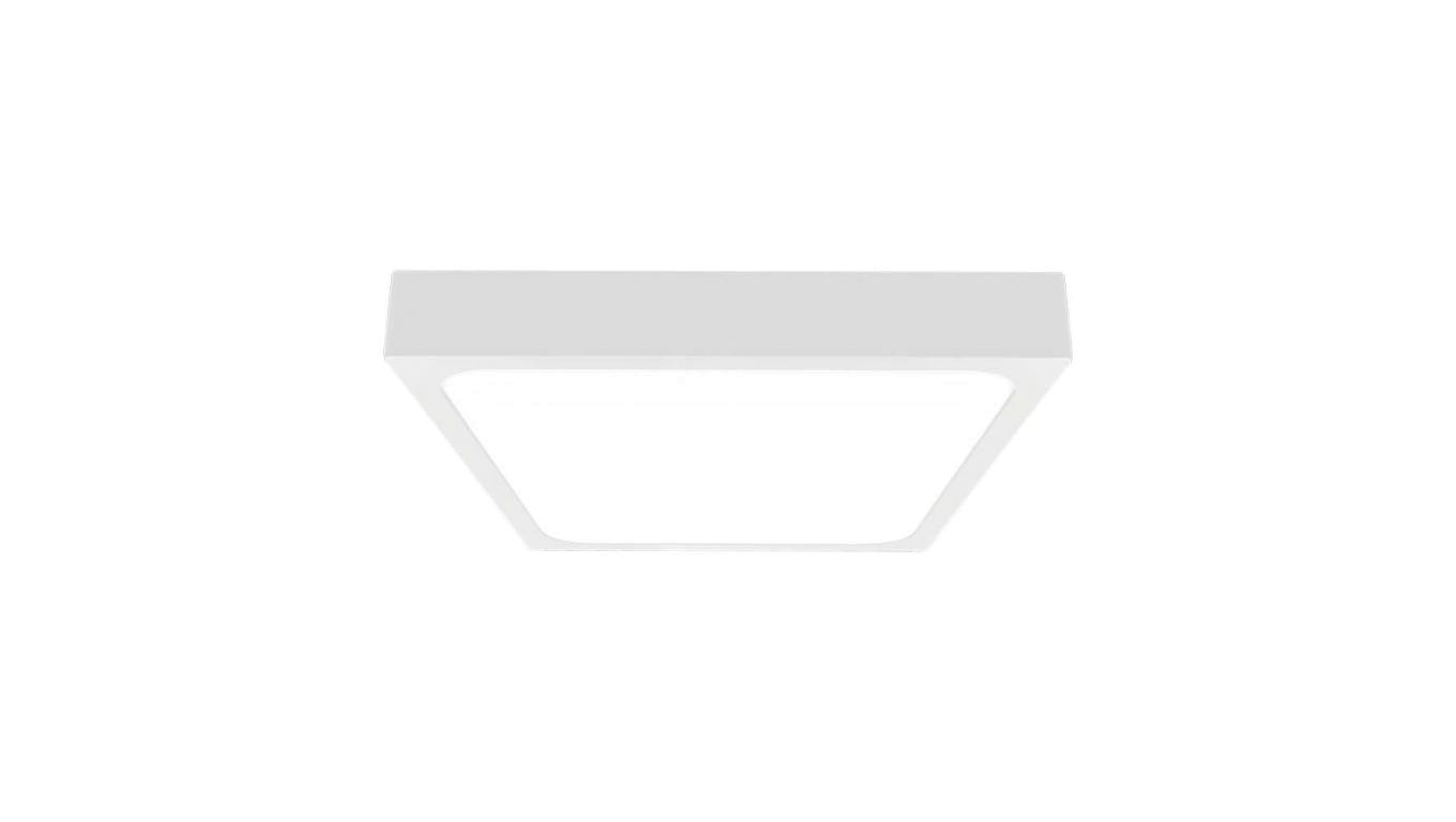 Plafoniera LED 30W 3000lm 4000K IP44 Kwadrat Mleczny Biała Ramka z mikrofalowym czujnikiem ruchu 7668