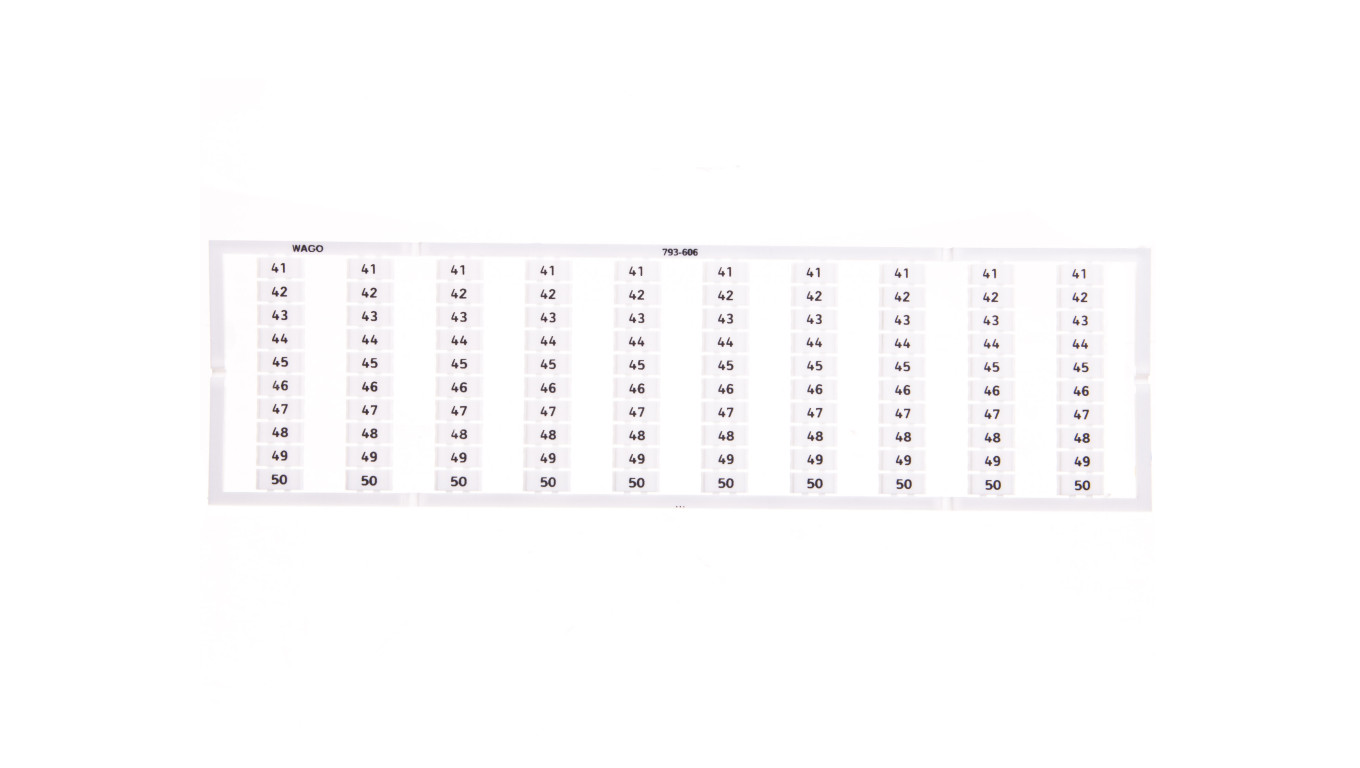 Oznaczniki WMB 10x 41-50 793-606 /5szt./