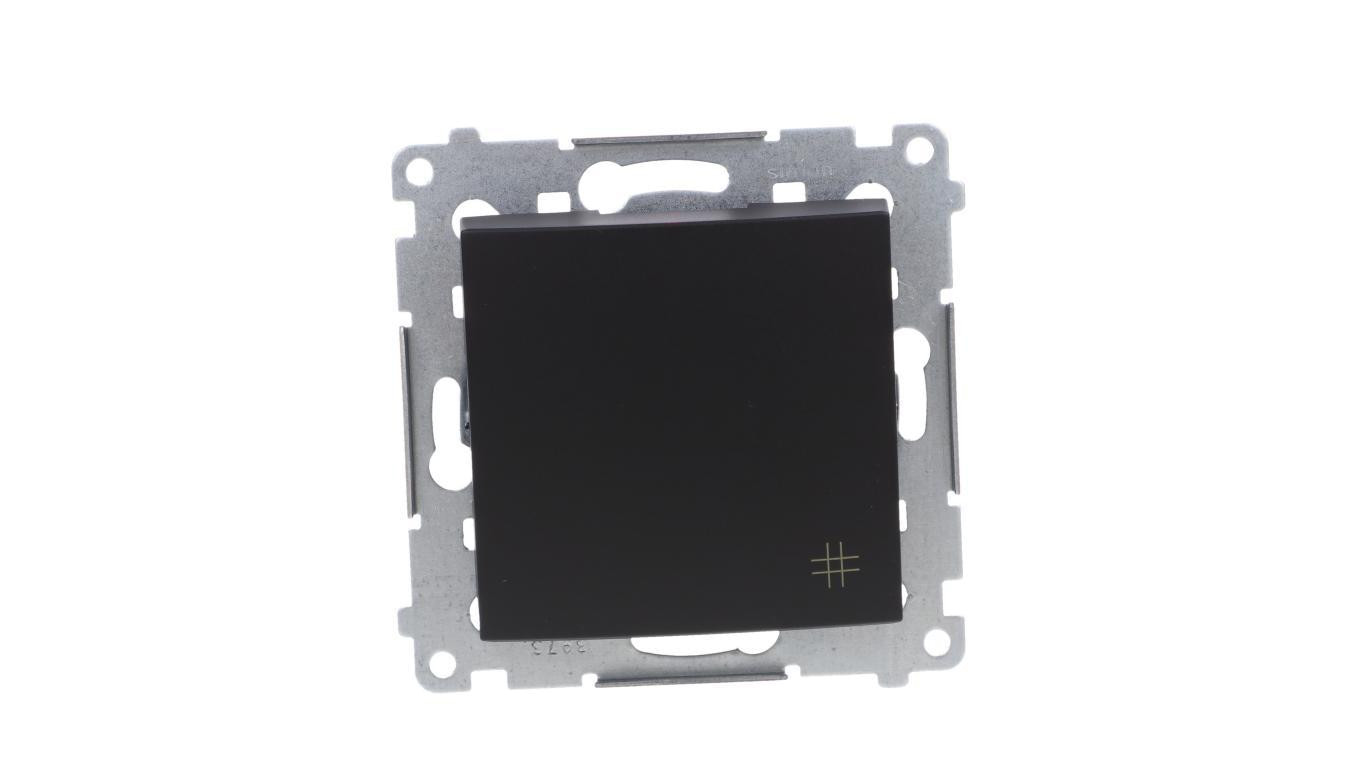 Simon 54 Łącznik krzyżowy (moduł) 10AX 250V szybkozłącza, czarny mat DW7.01/49