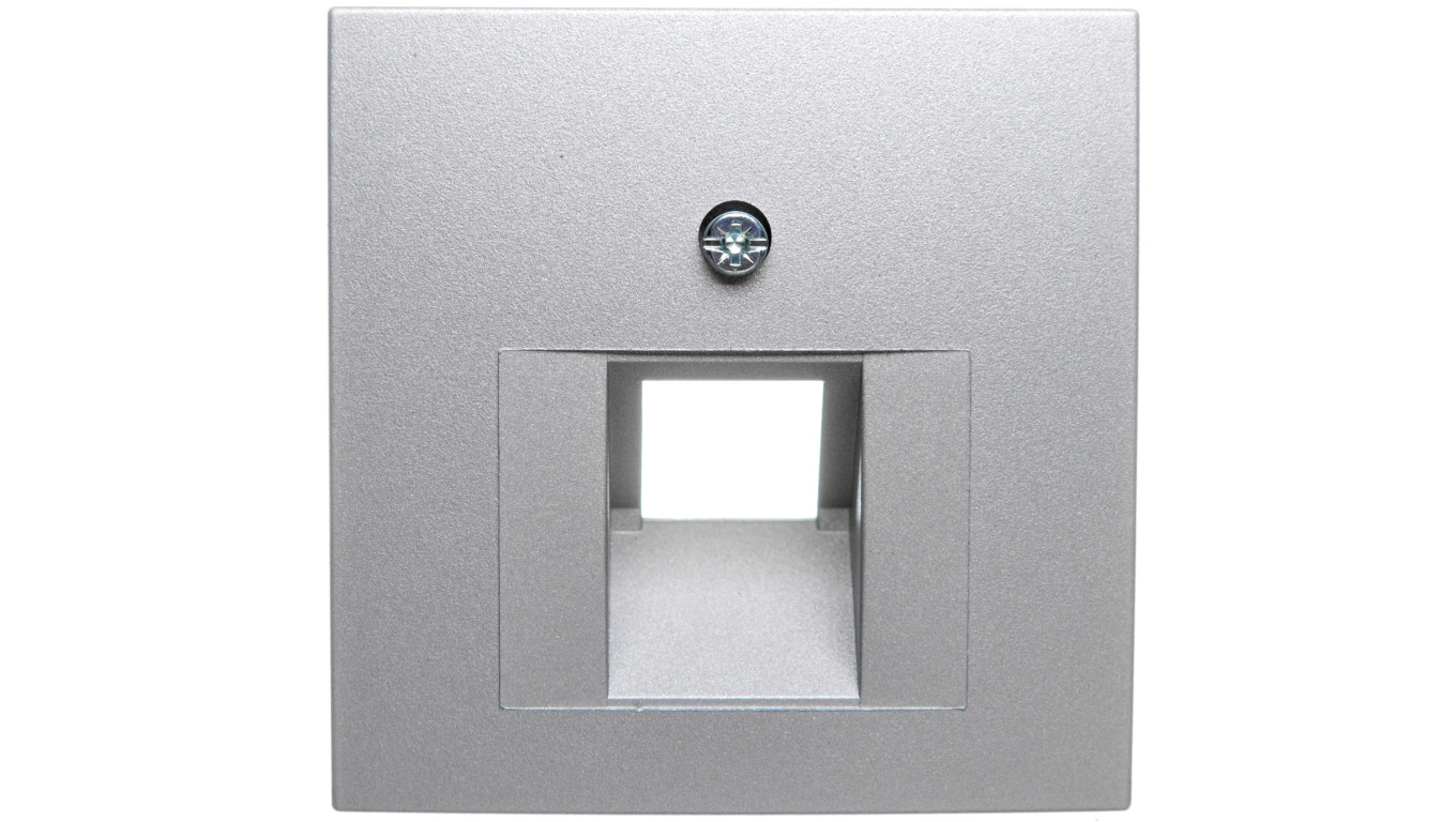 Berker B1/B5/B7 GLAS Plakietka do gniazda teleinformatycznego pojedynczego UAE aluminium 14071404