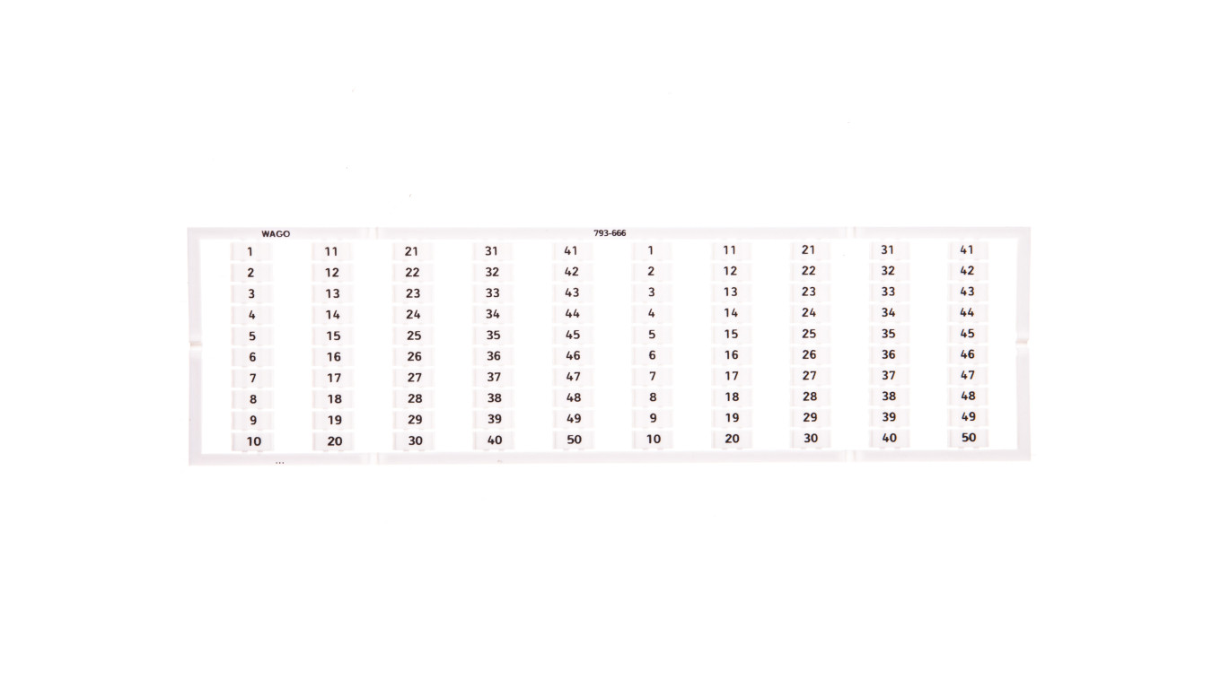 Oznaczniki WMB 2x 1-50 793-666 /5szt./